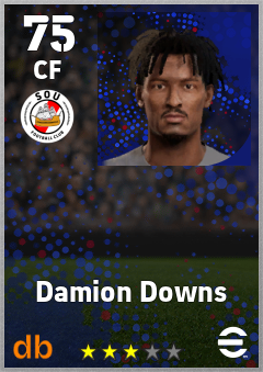 Damion Downs — CF, OVR 75, MAX 75