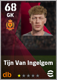 Tijn Van Ingelgom — GK, OVR 68, MAX 68