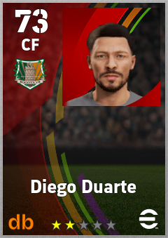 Diego Duarte — CF, OVR 73, MAX 73