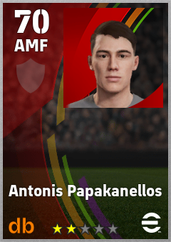 Antonis Papakanellos — AMF, OVR 70, MAX 70