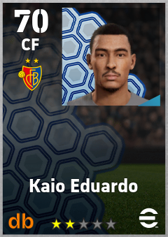 Kaio Eduardo — CF, OVR 70, MAX 70