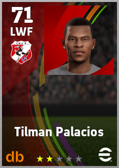 Tilman Palacios — LWF, OVR 71, MAX 71
