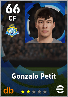 Gonzalo Petit eFootball player card