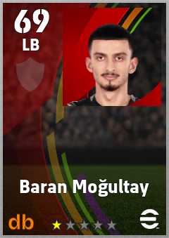 Baran Moğultay — LB, OVR 69, MAX 69