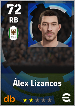 Álex Lizancos — RB, OVR 72, MAX 72