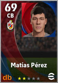 Matías Pérez — CB, OVR 69, MAX 69
