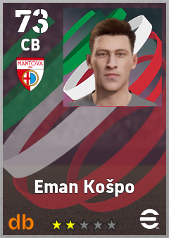 Eman Košpo — CB, OVR 73, MAX 73