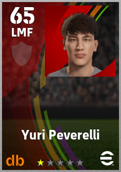 Yuri Peverelli — LMF, OVR 65, MAX 65