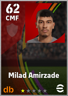 Milad Amirzade eFootball player card