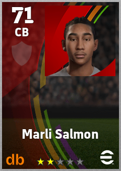 Marli Salmon — CB, OVR 71, MAX 71