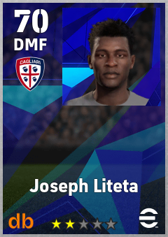 Joseph Liteta — DMF, OVR 70, MAX 70