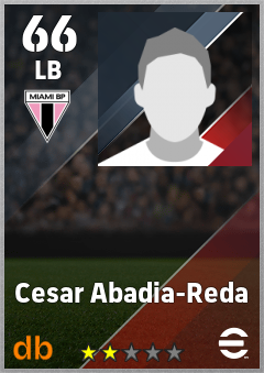 Cesar Abadia-Reda — LB, OVR 66, MAX 66