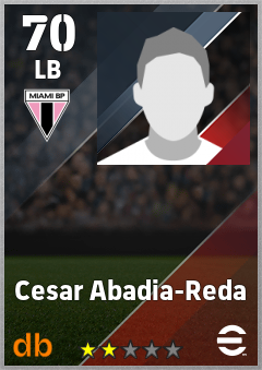 Cesar Abadia-Reda — LB, OVR 70, MAX 70