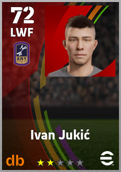 Ivan Jukić — LWF, OVR 72, MAX 72