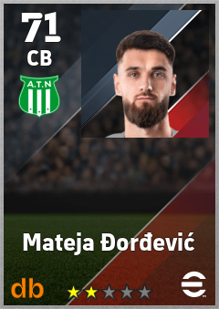 Mateja Đorđević — CB, OVR 71, MAX 71