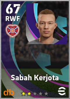 Sabah Kerjota — RWF, OVR 67, MAX 67