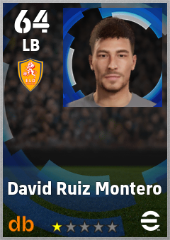 David Ruiz Montero — LB, OVR 64, MAX 64