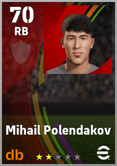 Mihail Polendakov — RB, OVR 70, MAX 70