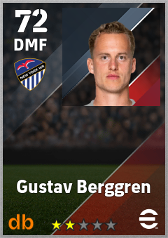 Gustav Berggren — DMF, OVR 72, MAX 72