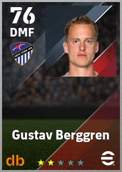 Gustav Berggren — DMF, OVR 76, MAX 76