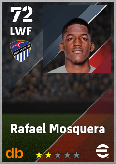 Rafael Mosquera — LWF, OVR 72, MAX 72