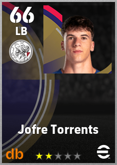 Jofre Torrents — LB, OVR 66, MAX 66
