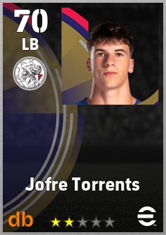Jofre Torrents — LB, OVR 70, MAX 70