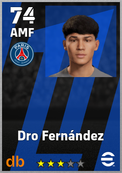 Dro Fernández — AMF, OVR 74, MAX 74