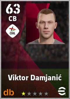 Viktor Damjanić — CB, OVR 63, MAX 63