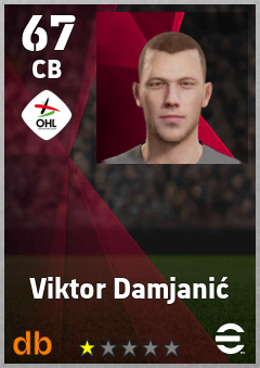 Viktor Damjanić — CB, OVR 67, MAX 67