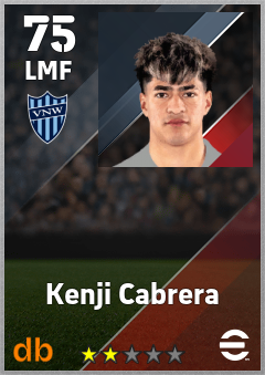 Kenji Cabrera — LMF, OVR 75, MAX 75