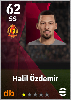 Halil Özdemir — SS, OVR 62, MAX 62