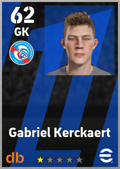 Gabriel Kerckaert — GK, OVR 62, MAX 62