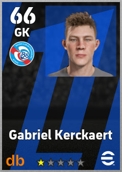 Gabriel Kerckaert — GK, OVR 66, MAX 66