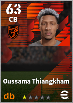 Oussama Thiangkham — CB, OVR 63, MAX 63