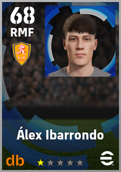 Álex Ibarrondo — RMF, OVR 68, MAX 68