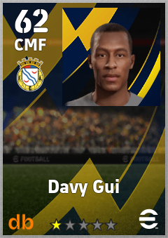 Davy Gui — CMF, OVR 62, MAX 62