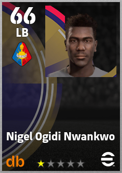 Nigel Ogidi Nwankwo — LB, OVR 66, MAX 66