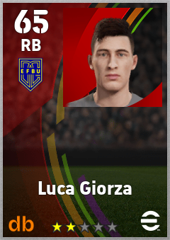 Luca Giorza — RB, OVR 65, MAX 65
