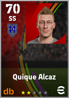 Quique Alcaz — SS, OVR 70, MAX 70
