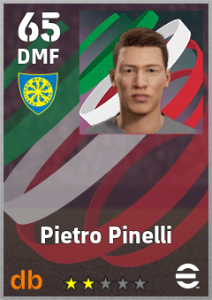 Pietro Pinelli — DMF, OVR 65, MAX 65