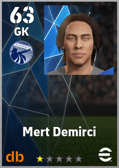 Mert Demirci — GK, OVR 63, MAX 63