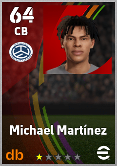 Michael Martínez — CB, OVR 64, MAX 64
