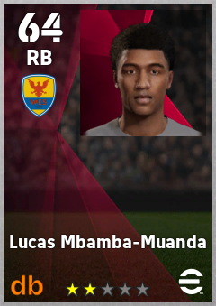 Lucas Mbamba-Muanda eFootball player card