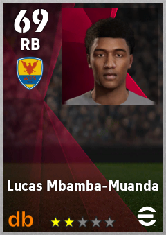 Lucas Mbamba-Muanda — RB, OVR 69, MAX 69
