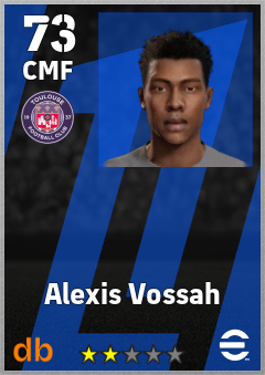 Alexis Vossah — CMF, OVR 73, MAX 73