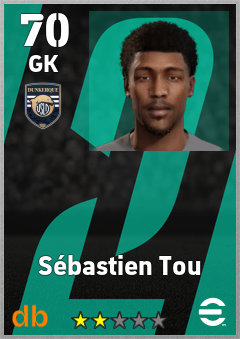 Sébastien Tou — GK, OVR 70, MAX 70