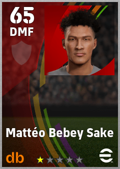Mattéo Bebey Sake — DMF, OVR 65, MAX 65