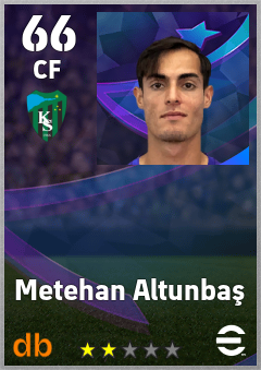 Metehan Altunbaş — CF, OVR 66, MAX 66
