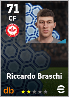 Riccardo Braschi — CF, OVR 71, MAX 71